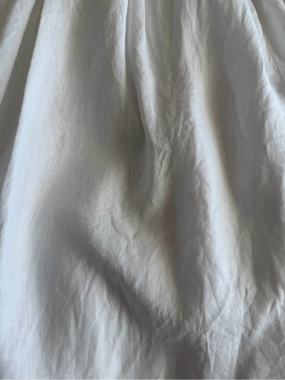 Reformation White Linen Square-Neck Midi Dress with Puff Sleeves - Picture 10 of 10
